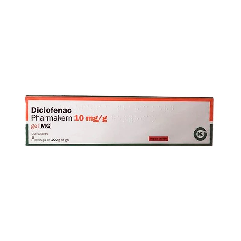 Diclofenac gel Pharmakern 10 de 100 g