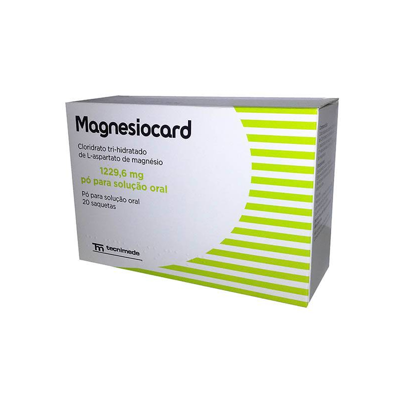 Magnesiocard 1229,6 mg Pó Solução Oral 20 saquetas