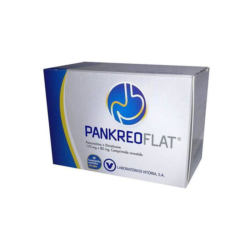 Pankreoflat 170 mg + 80 mg, 60 comprimidos