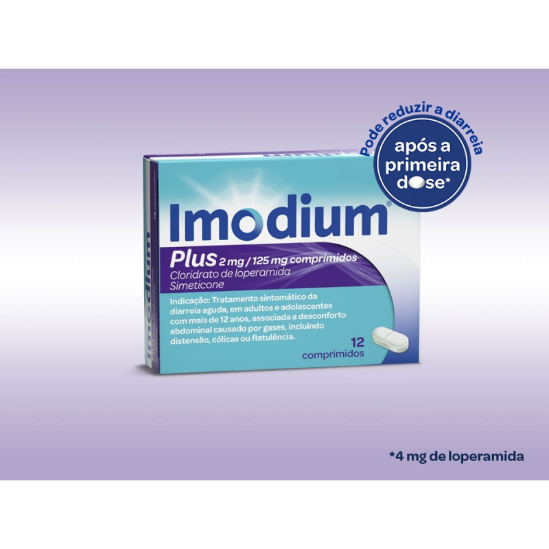 Imodium Plus 12 comprimidos
