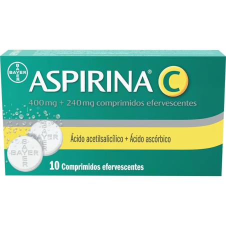 Aspirina C 10 comp efervescentes 400/240mg
