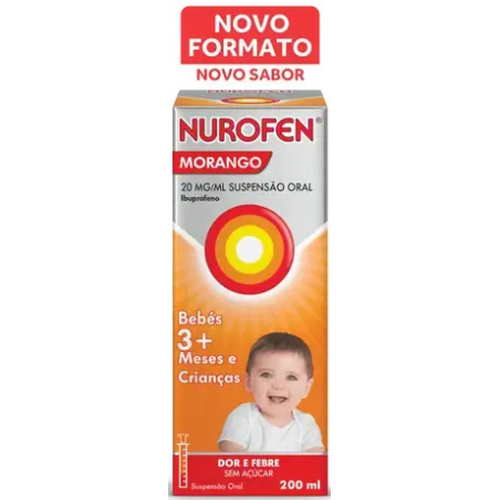 Nurofen Morango Susp. Oral 200 ml