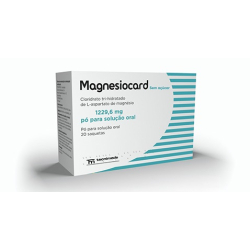 Magnesiocard Sem Açúcar 1229,6 mg Pó 20 saquetas