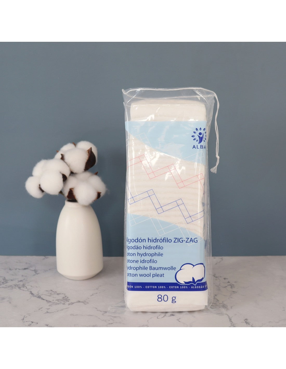 ALGODAO HIDROFILO ZIGZAG GRANDE 80g