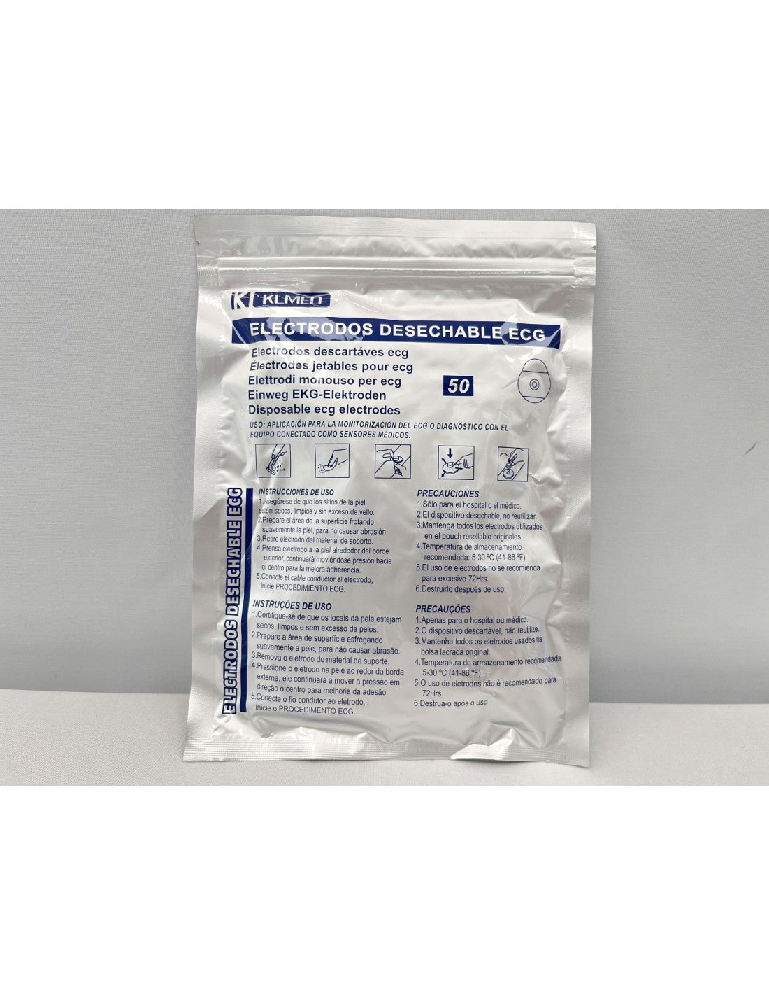 ELECTRODOS ECG 42X35MM ADULTO TIPO A EMB.50UN