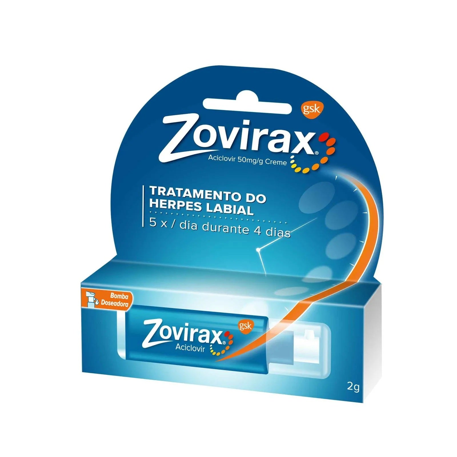 Zovirax 50 mg/g 2 g creme