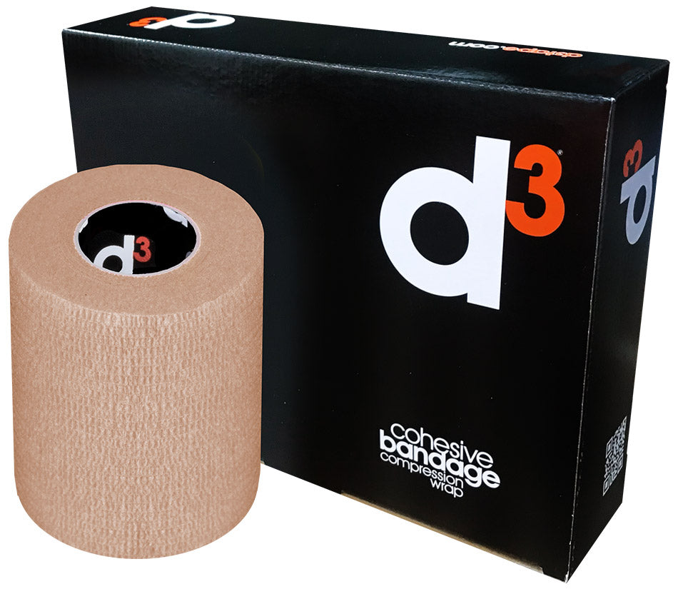 D3 LIGADURA COESIVA 100MM x 5M BEGE NATURAL UN