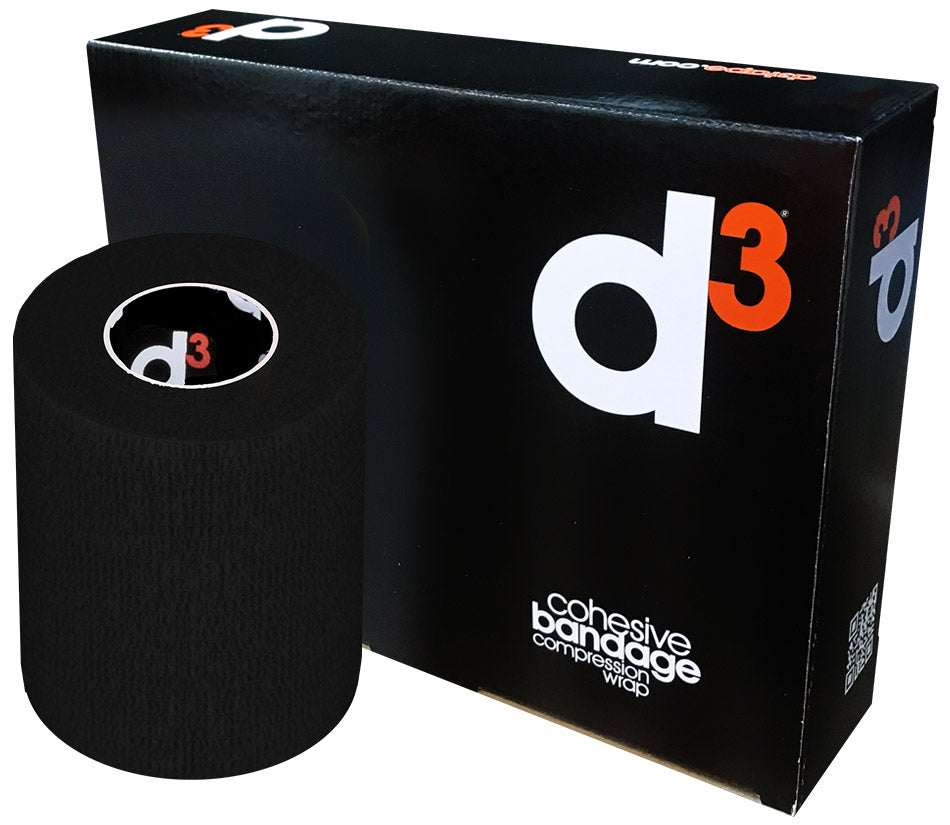 D3 LIGADURA COESIVA 100MM x 5M PRETO UN