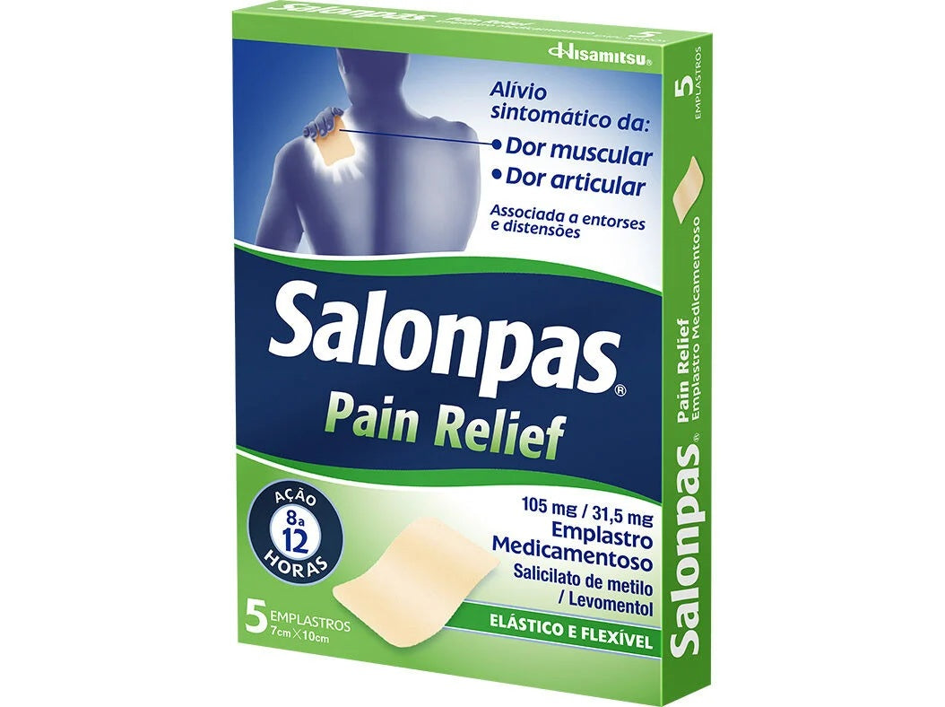 Salonpas Pain Relief Emplastros 5 uni