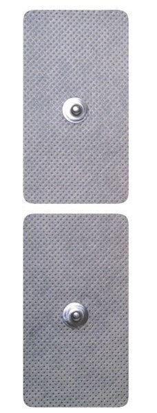 CONJUNTO 4 ELECTRODOS AUTOCOLANTES C/MOLA 53X96MM