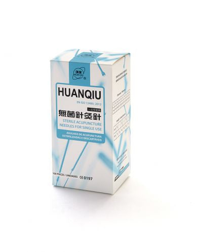 AGULHAS ACUPUNTURA 0.30X0.50 HUAN QIU C/GUIA CX100