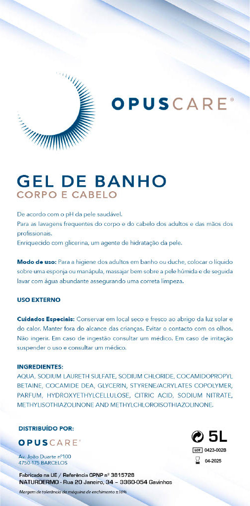 GEL DE BANHO 5LT BRANCO