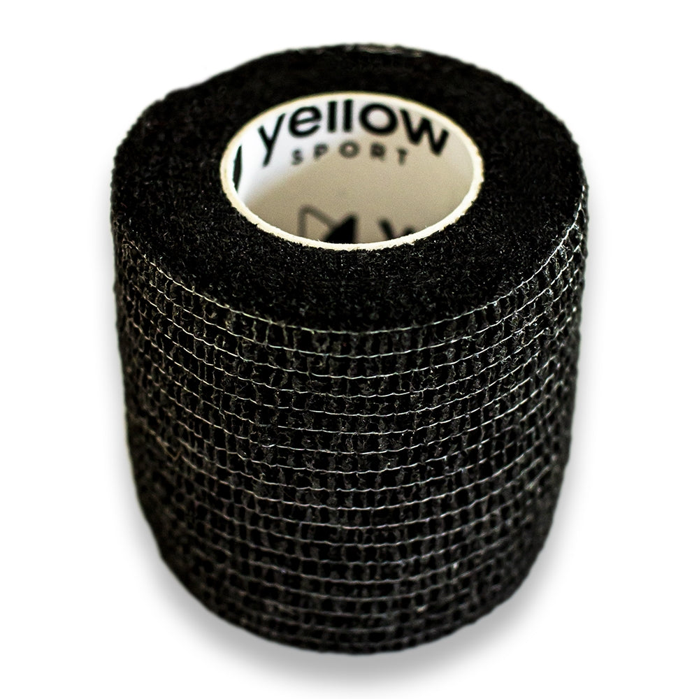 LIGADURA COESIVA YELLOWBAND 7,5CMX4,5M PRETO (UN)