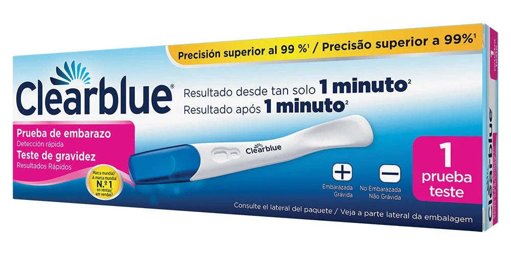 Clearblue Teste Gravidez 1 minuto