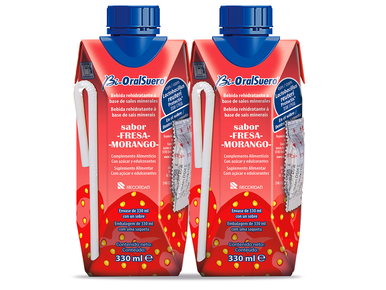 Bi-Oralsuero Fresa/ Morango 2x330 ml