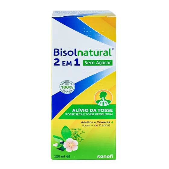 Bisolnatural 2 em 1 Xarope sem açucar 120 ml
