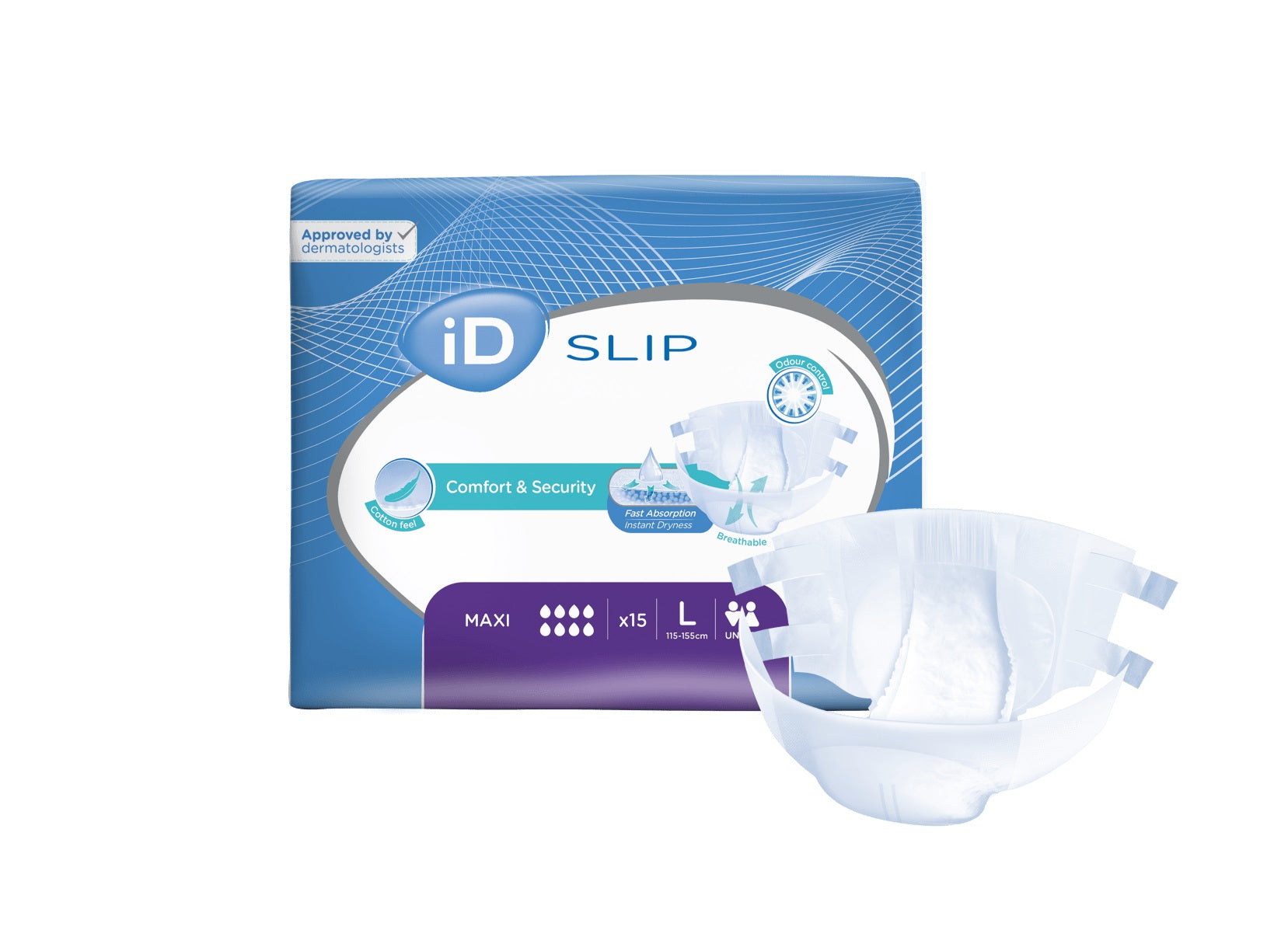 Fralda ID Slip Maxi