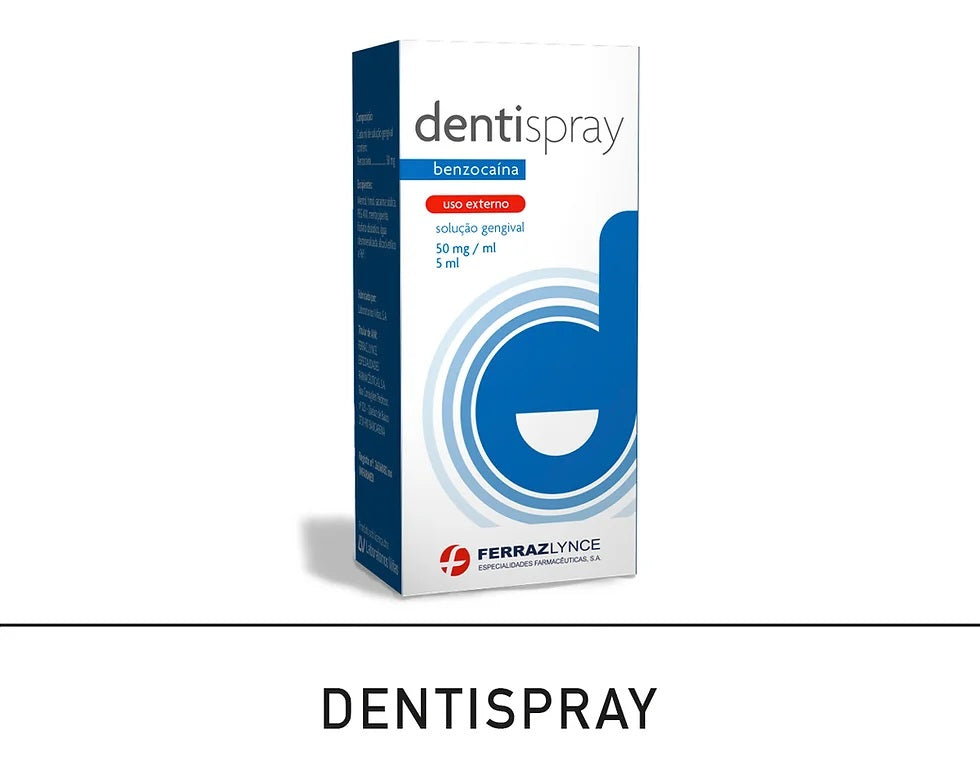 Dentispray 50 mg/ml 5 mL solução gengival