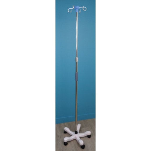 SUPORTE DE SORO INOX C/RODAS R.823133