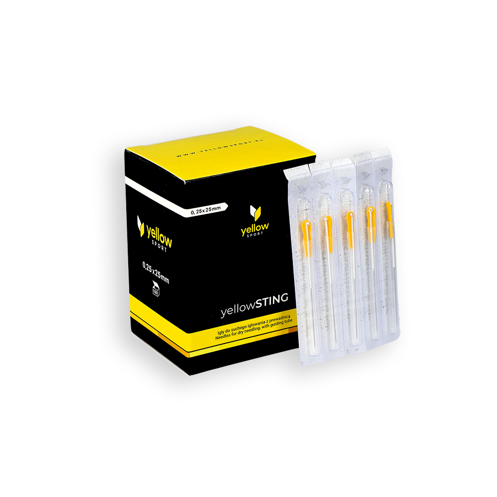 AG. ACUPUNTURA C/GUIA YELLOWSTING 0,25X25MM 100UN