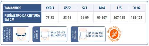 FAIXA ABDOMINAL BE240 TAM.4