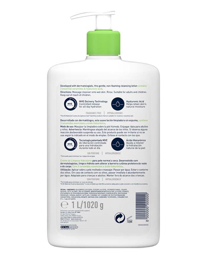 Cerave Creme Hidratante de Limpeza 1 L