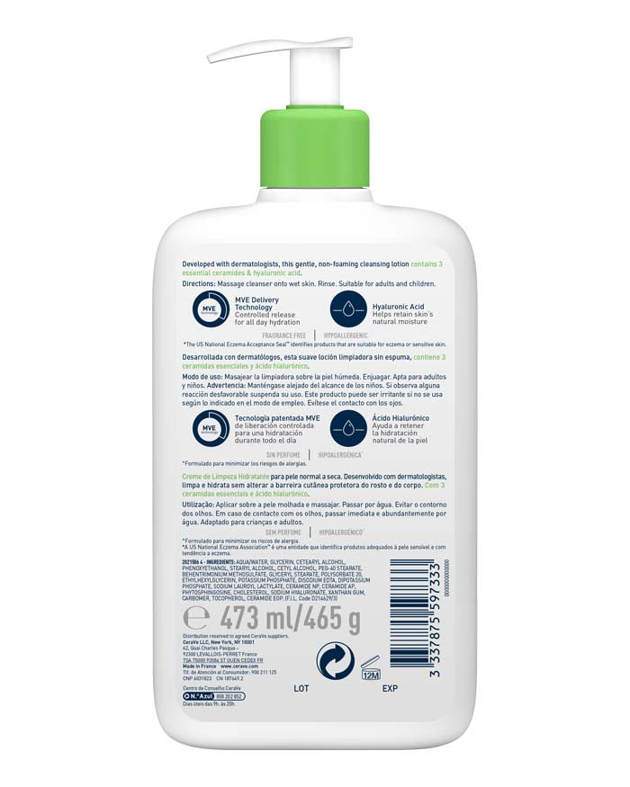 Cerave Creme Hidratante de Limpeza 473 ml