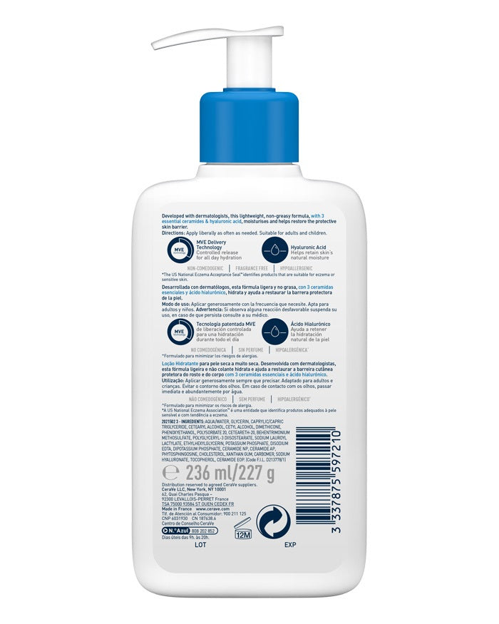 Cerave loçao hidratante 236 ml