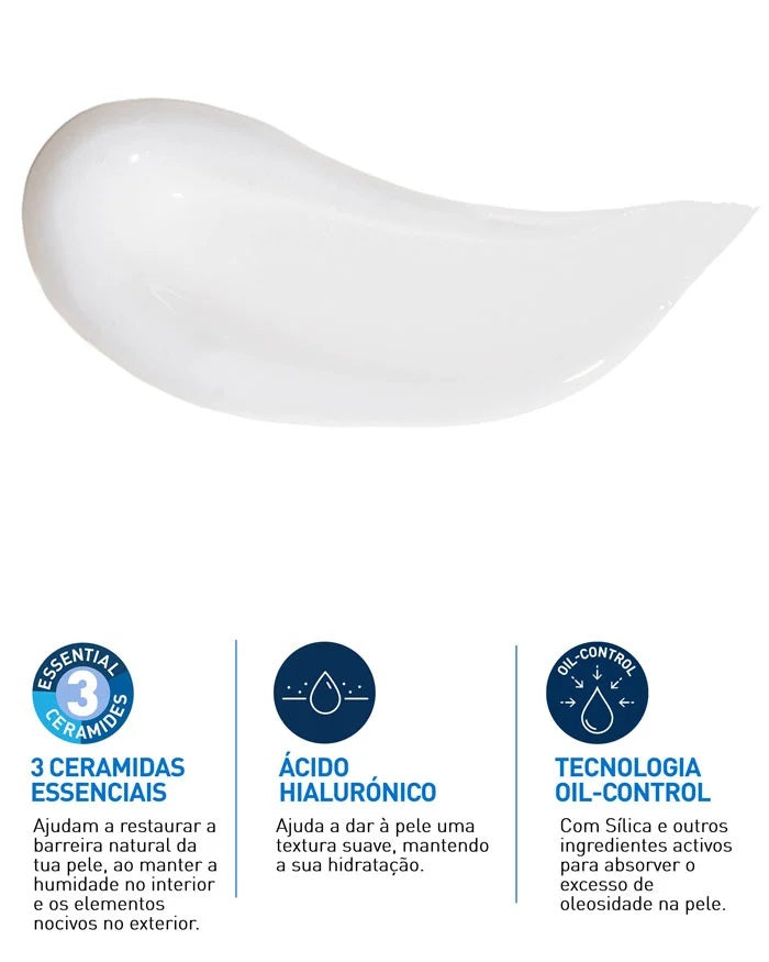Cerave Loçao Facial Hidratante Oil Control 52 ml