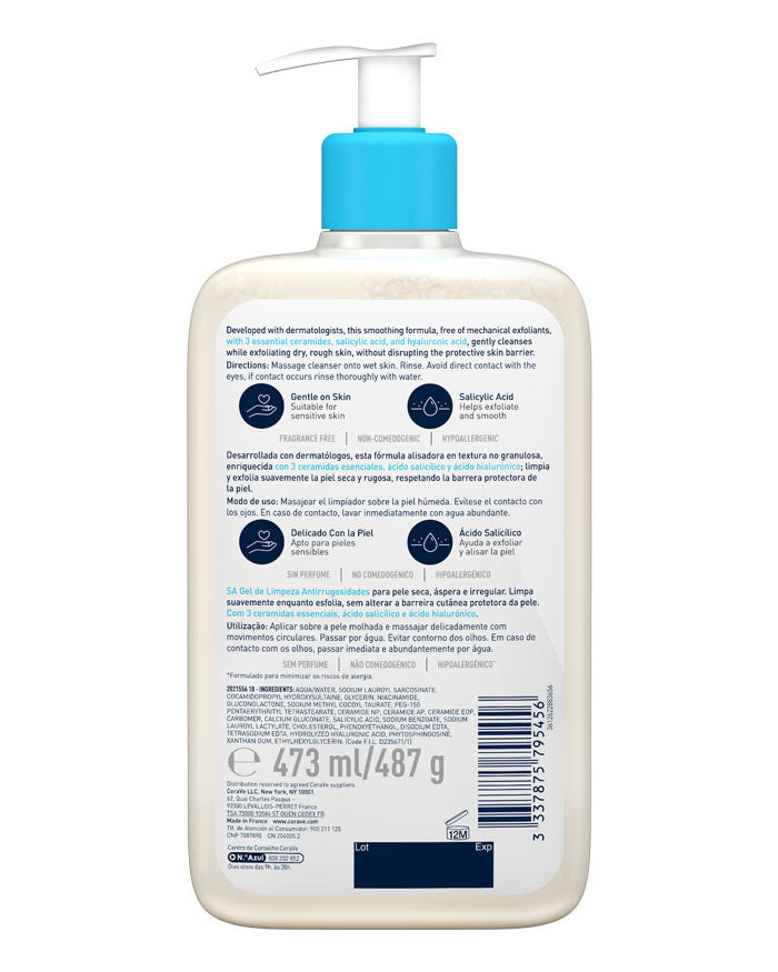 Cerave Gel de Limpeza SA Smoothing 473 ml