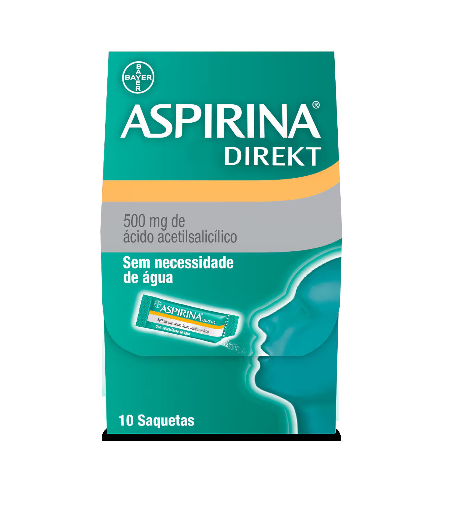 Aspirina Direkt 500 mg granulado 10 unid