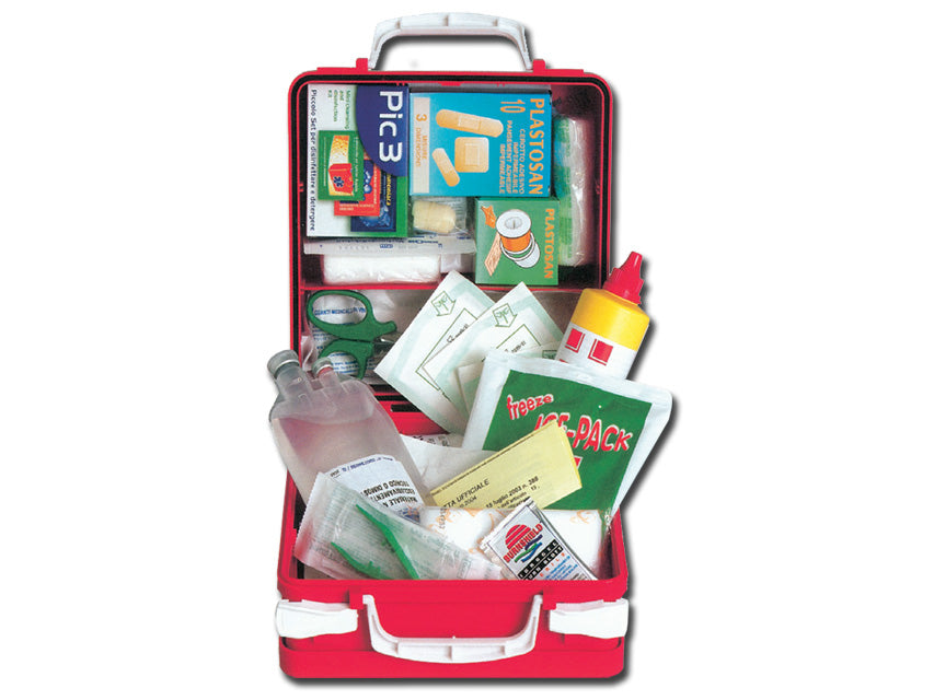 KIT PRIMEIROS SOCORROS C/CAIXA DE PLASTICO