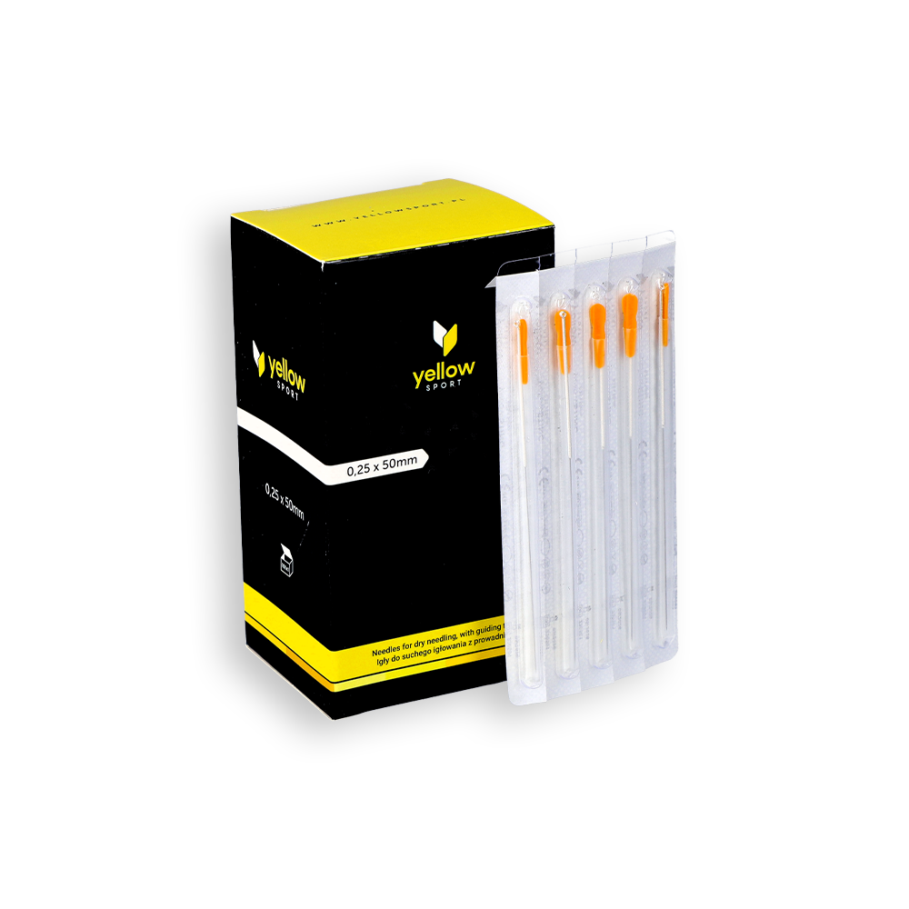 AG. ACUPUNTURA C/GUIA YELLOWSTING 0,25X50MM 100UN