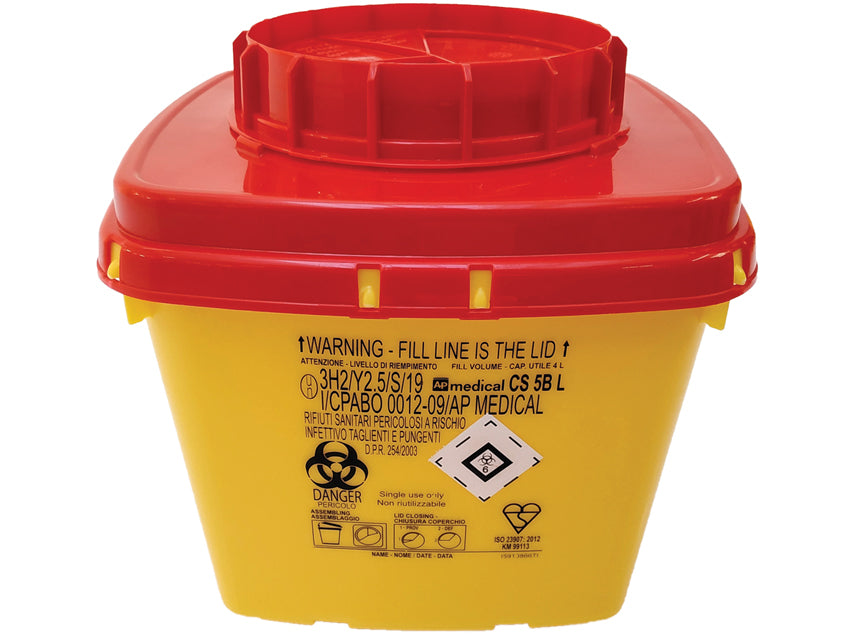 CONTENTOR DE RESIDUOS MEDICOS LINHA CS 5L