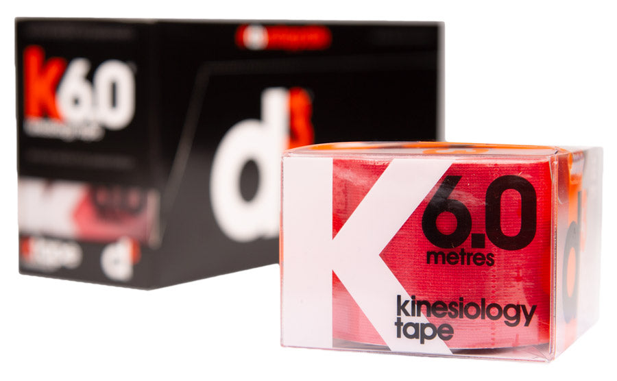 D3 K6.0 KINESIO TAPE 50MMX6.0M VERMELHO