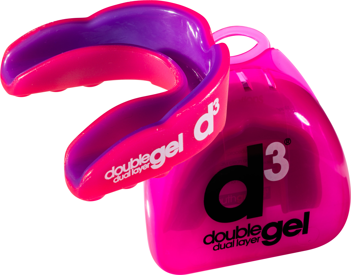 D3 PROT BUCAL DPL CAM. C/GEL DUPLO ADULT ROSA/ROXO