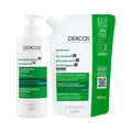 Dercos Duplo Champo Anticaspa Oleosos 390 ml+Refil