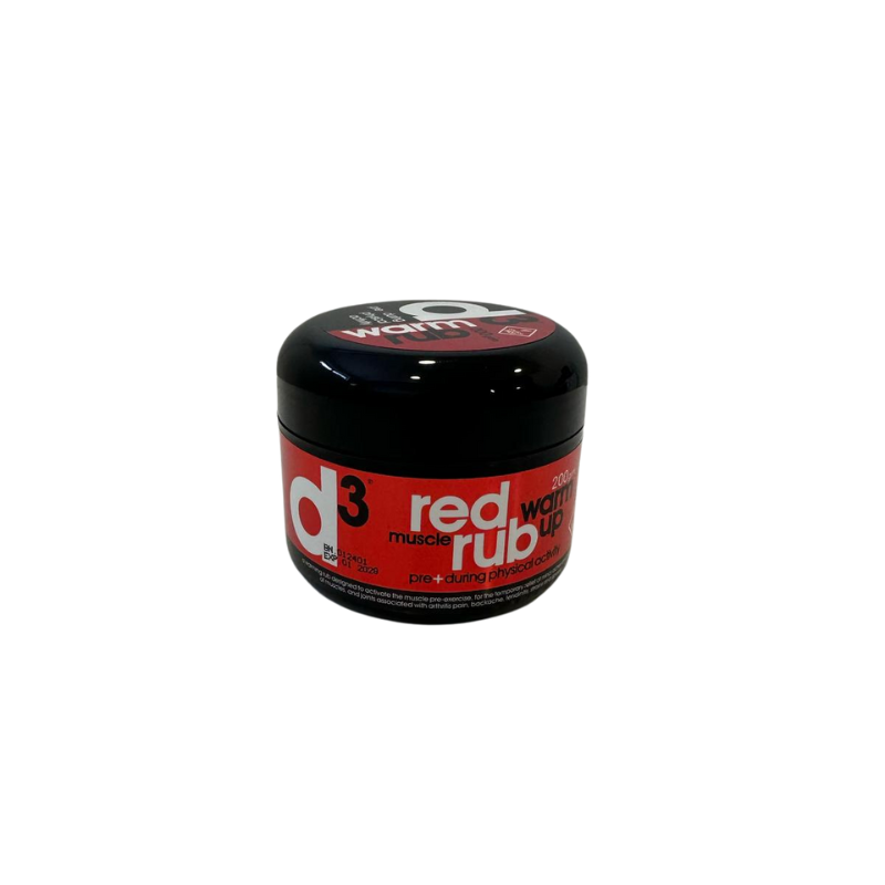 D3 RED CREME PRE-AQUECIMENTO 200ML