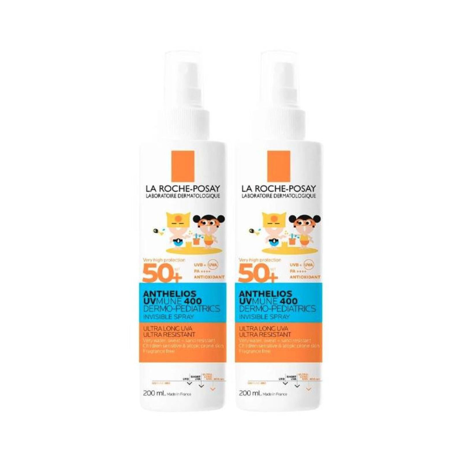 La Roche-Posay Anthelios Dermo-Pediátrico Spray SPF50+ Duo (