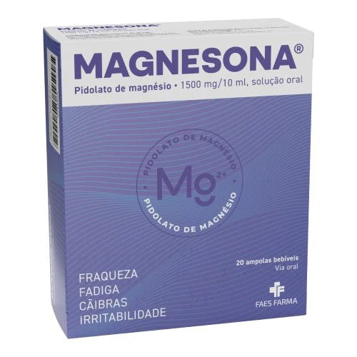 Magnesona 1500mg/10ml 20 ampolas