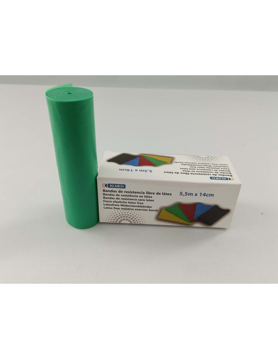 BANDA ELASTICA VERDE 14CMX5,5MT