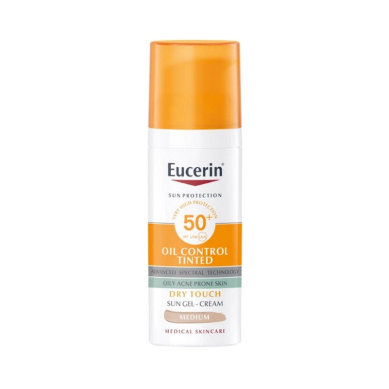 Eucerin Sun Gel Creme Oil Control Tinted Medio 50m