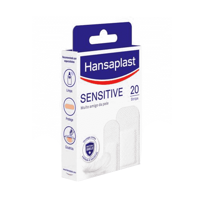 Hansaplast Pensos Sensitive 20 strips 2 tamanhos
