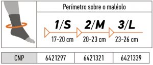 SUPORTE PARA PE C/ALMOFADA PROTEÇAO OS6240 TAM.1