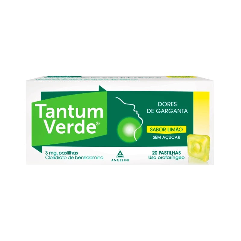 Tantum Verde 20 Pastilhas s/açucar Limão