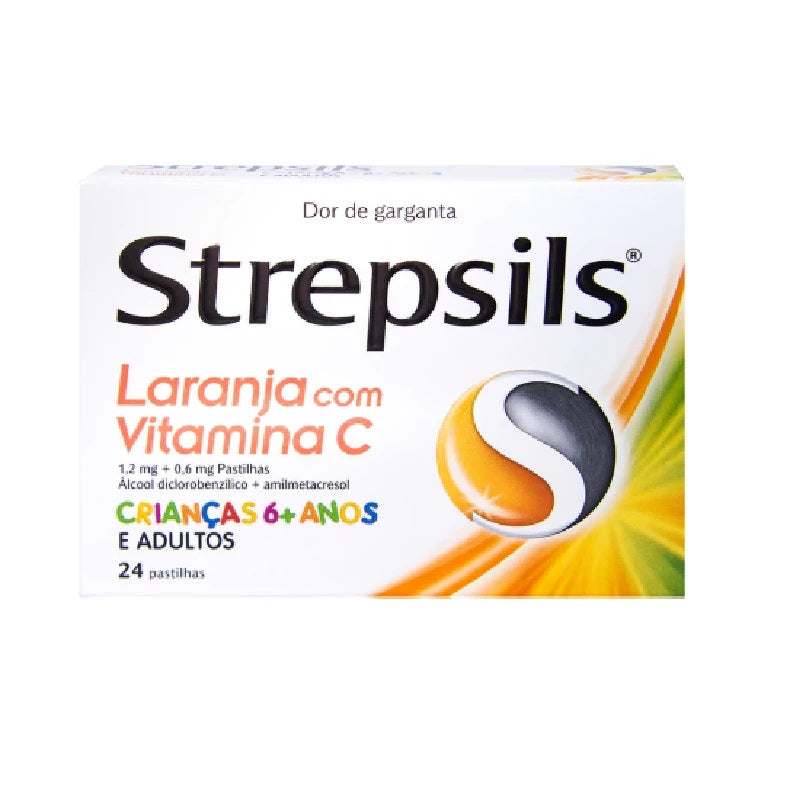 Strepsils Laranja Vit. C 24 pastilhas