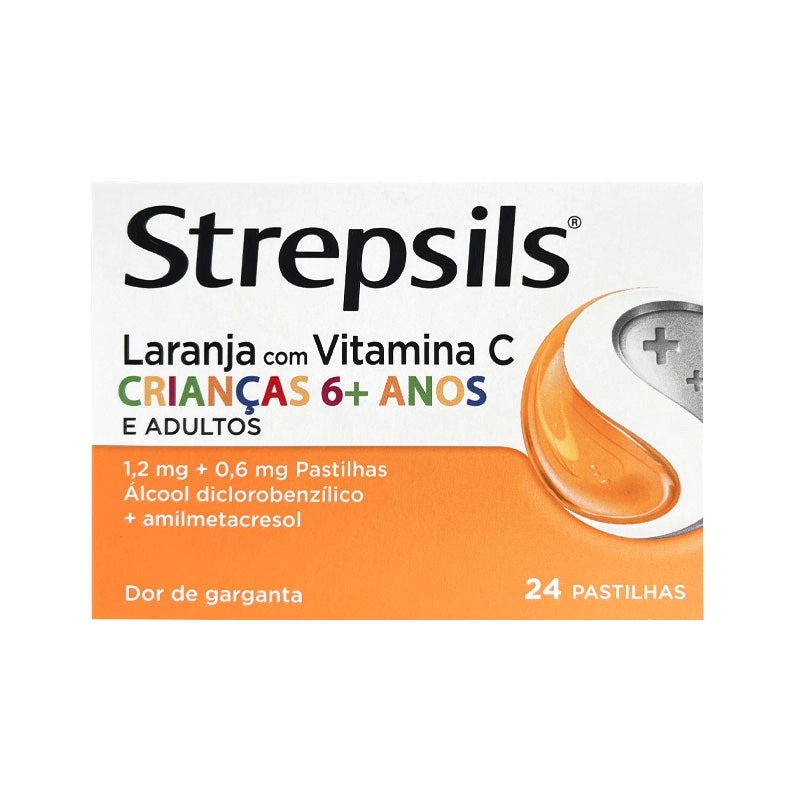 Strepsils Laranja com Vitamina C 36 Pastilhas