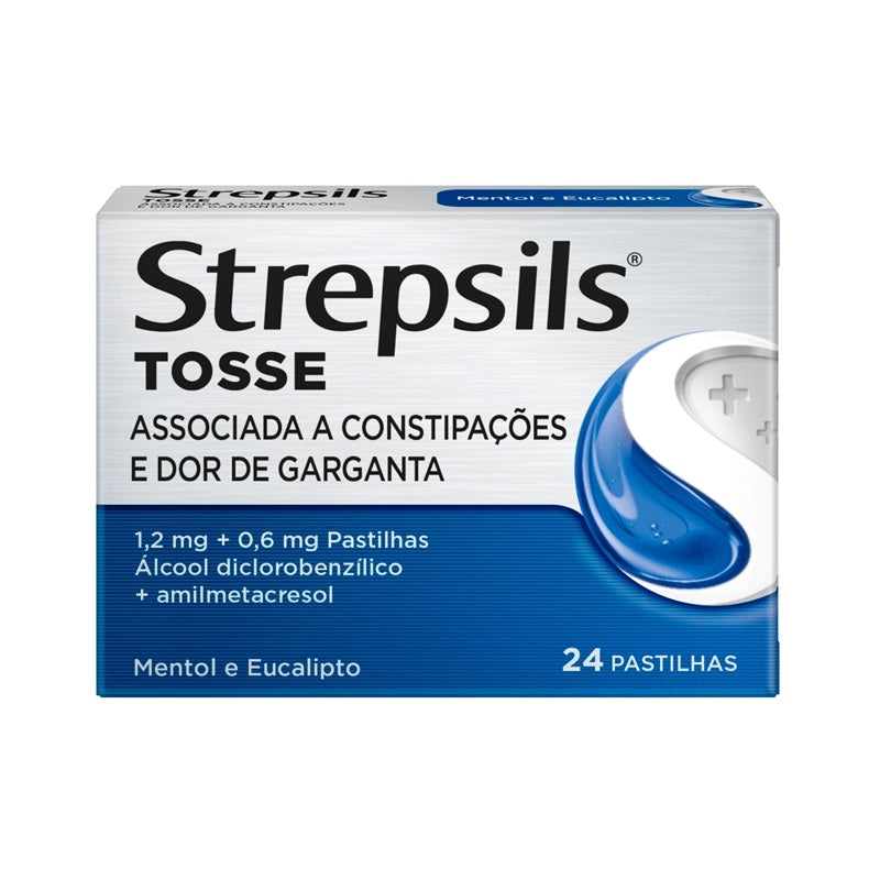 Strepsils Tosse 24 pastilhas mentol/ eucalipto