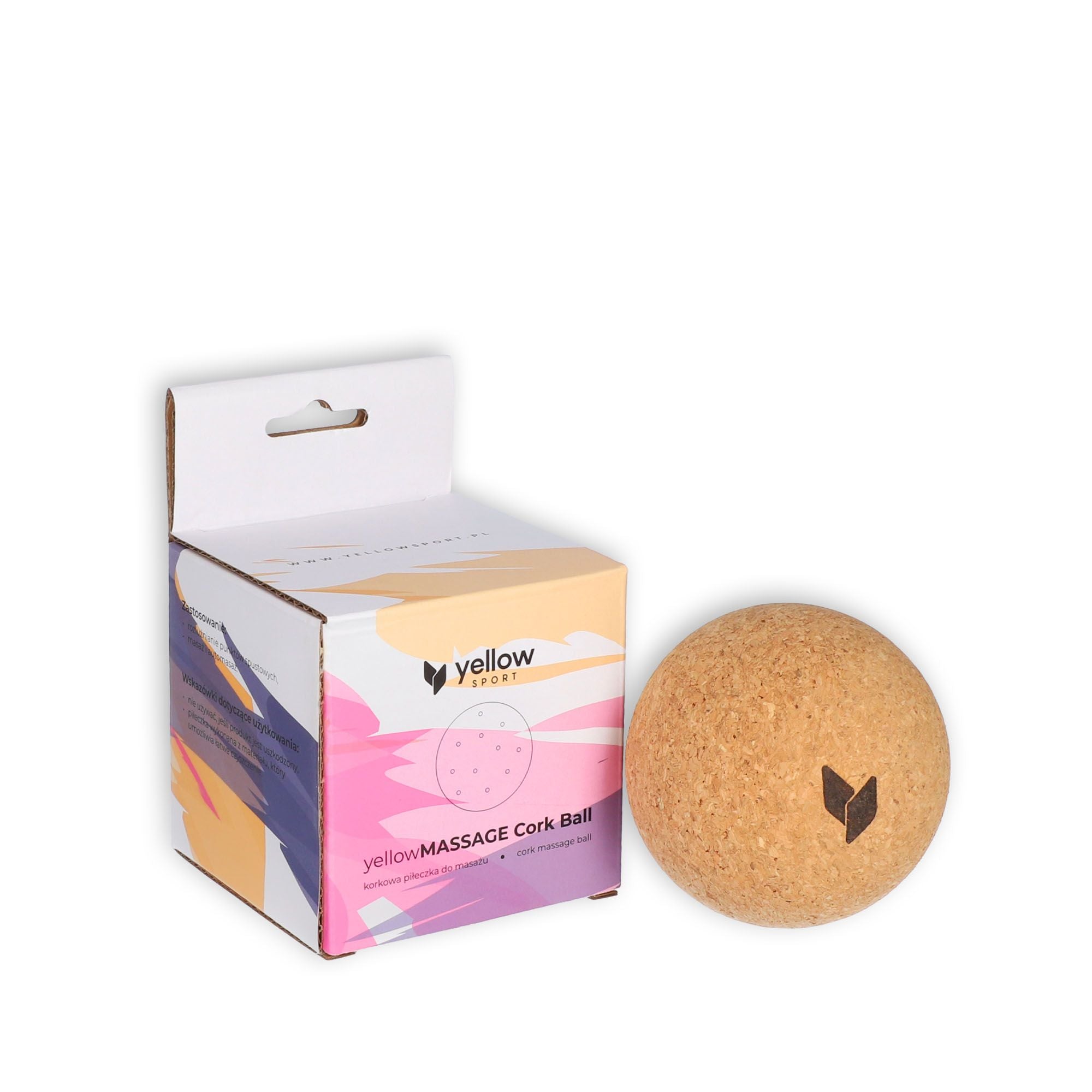 BOLA DE MASSAGEM EM CORTIÇA YELLOWMASSAGE