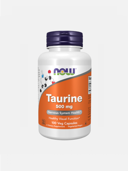 NOW Taurina 500 mg 100 capsulas